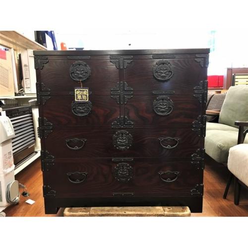 岩谷堂箪笥 箪笥 ブラウン 4段 刻印有