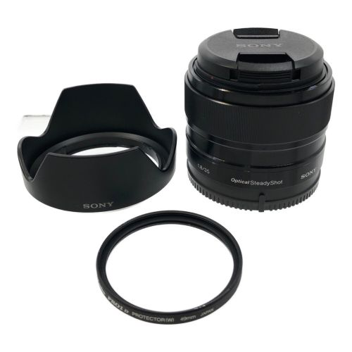 SONY (ソニー) 単焦点レンズ E 35mm F1.8 OSS SEL35F18 レンズフード ...