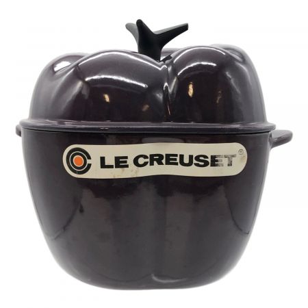 LE CREUSET (ルクルーゼ) 両手鍋 パープル 18㎝ 2L ピーマンココット