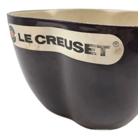 LE CREUSET (ルクルーゼ) 両手鍋 パープル 18㎝ 2L ピーマンココット