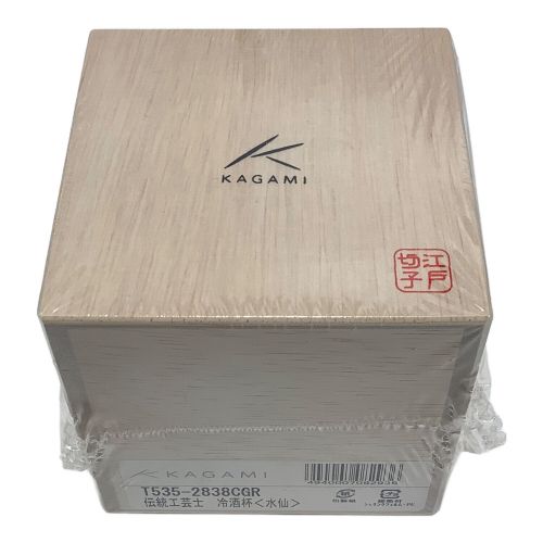 KAGAMI CRYSTAL (カガミクリスタル) 切子 冷酒杯 T535-2838CGR/水仙