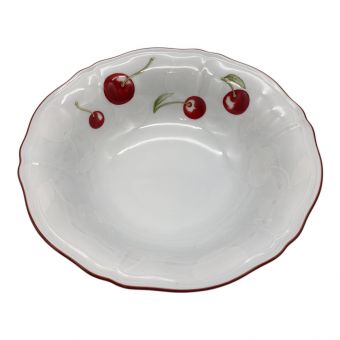 RICHARD GINORI (リチャードジノリ) サラダボウル ホワイト×レッド さくらんぼ アンティコ・チェリー