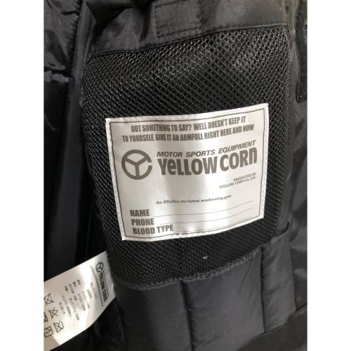 YELLOW CORN (イエローコーン) プロテクタージャケット メンズ SIZE L ブラック×ゴールド タグ付き YB-0303