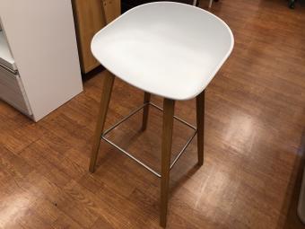 HAY (ヘイ) ABOUT A STOOL ホワイト×ナチュラル ハイタイプ 1人掛け AAS32 HIGH