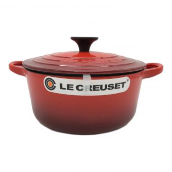 LE CREUSET (ルクルーゼ) 鍋 18cm レッド ココットロンド