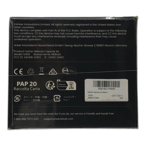 Anker (アンカー) GoogleTV搭載プロジェクター Nebula Capsule Air D4112511 2025年製 X0016U1HWN