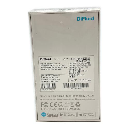 DiFluid (ディフルード) コーヒースマートデジタル屈折計 DFT-F10V55H23