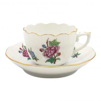 Herend (ヘレンド) デミタスカップ&ソーサー キズ・ヨゴレ有 ヴィクトリアブーケ