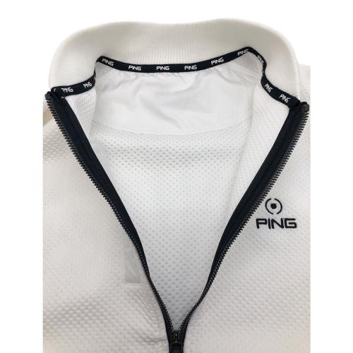 PiNG (ピン) ゴルフウェア(トップス) メンズ SIZE S ホワイト×ブラック