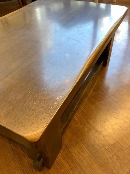 柏木工 (カシワモッコウ) センターテーブル ブラウン オーク材 