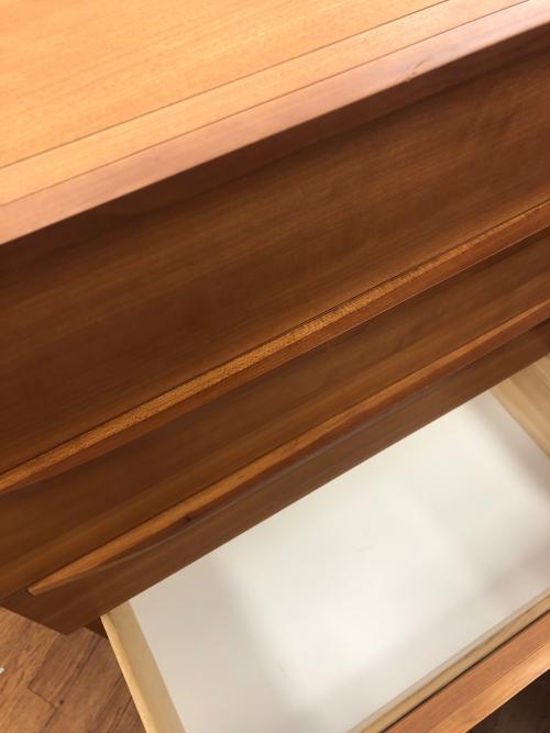 UNICO (ウニコ) トールチェスト ブラウン 廃盤プレミア品 5段 ブラックチェリー 無垢材 LUNE