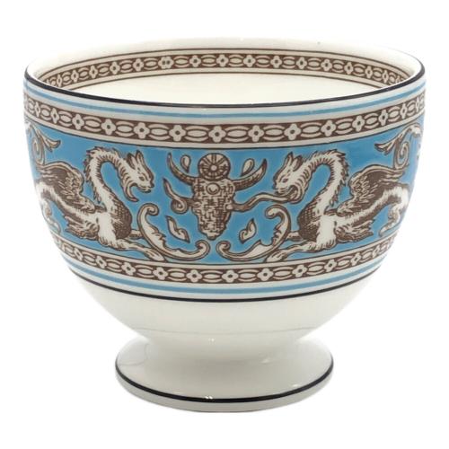 Wedgwood (ウェッジウッド) カップ&ソーサー 黒壺刻印 フロレンティーン・ターコイズ