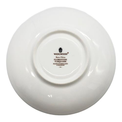 Wedgwood (ウェッジウッド) カップ&ソーサー 黒壺刻印 フロレンティーン・ターコイズ