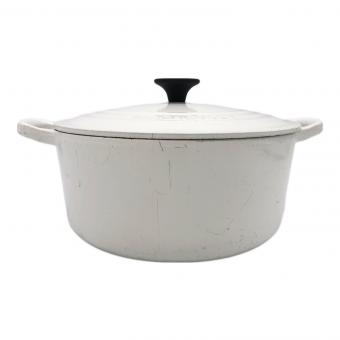 LE CREUSET (ルクルーゼ) ココット・ロンド SIZE 22cm ホワイト