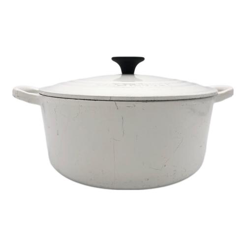 LE CREUSET (ルクルーゼ) ココット・ロンド SIZE 22cm ホワイト