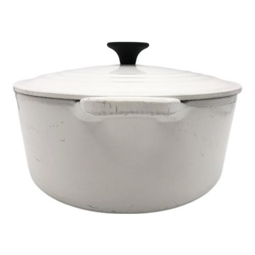 LE CREUSET (ルクルーゼ) ココット・ロンド SIZE 22cm ホワイト