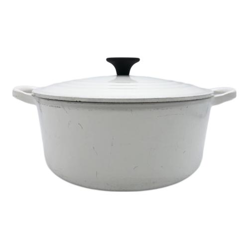LE CREUSET (ルクルーゼ) ココット・ロンド SIZE 22cm ホワイト