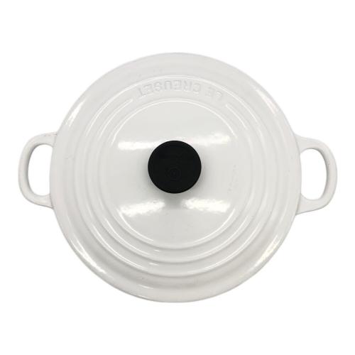 LE CREUSET (ルクルーゼ) ココット・ロンド SIZE 22cm ホワイト