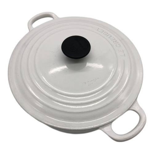 LE CREUSET (ルクルーゼ) ココット・ロンド SIZE 22cm ホワイト