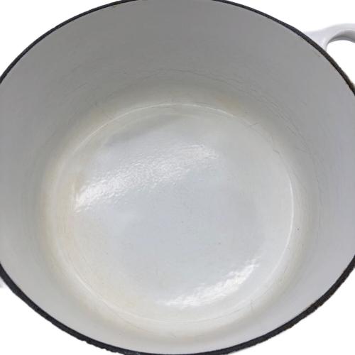 LE CREUSET (ルクルーゼ) ココット・ロンド SIZE 22cm ホワイト
