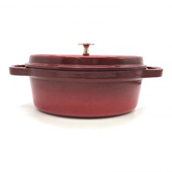 Staub (ストウブ) 両手鍋 SIZE 27cm チェリー ピコ・ココット オーバル LA COCOTTE