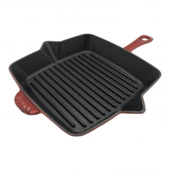 Staub (ストウブ) アメリカンスクエアグリルパン SIZE 26cm レッド