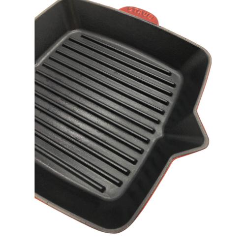 Staub (ストウブ) アメリカンスクエアグリルパン SIZE 26cm レッド