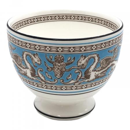 【美品】ウェッジウッド　フロレンティーンターコイズ　スープ皿20.5cm 黒壺 Wedgwood (ウェッジウッド) カップ&ソーサー 黒壺刻印 フロレン