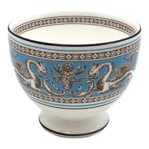 Wedgwood (ウェッジウッド) カップ&ソーサー 黒壺刻印 フロレンティーン・ターコイズ