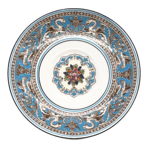 Wedgwood (ウェッジウッド) カップ&ソーサー 黒壺刻印 フロレンティーン・ターコイズ