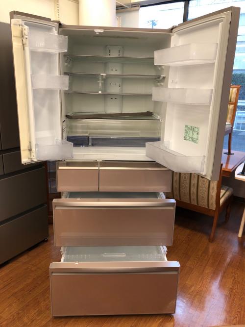 MITSUBISHI (ミツビシ) 6ドア冷蔵庫 幅広800mmタイプ MR-WX70A-P 2017年製 700L クリーニング済