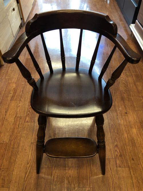 飛騨産業 (ヒダサンギョウ) ベビーチェア ダークブラウン 1人掛け