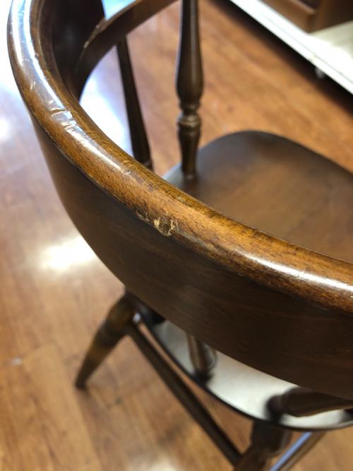 飛騨産業 (ヒダサンギョウ) ベビーチェア ダークブラウン 1人掛け