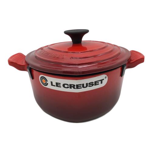 LE CREUSET (ルクルーゼ) 両手鍋 19cm レッド ココット・ダムール