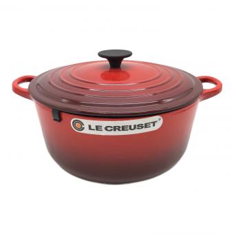 LE CREUSET (ルクルーゼ) 両手鍋 SIZE 26cm レッド ココット・ロンド