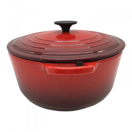 LE CREUSET 両手鍋 26cm レッド LE CREUSET (ルクルーゼ) 両手鍋 SIZE 26cm レッド ココット・ロンド