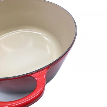 LE CREUSET (ルクルーゼ) 両手鍋 SIZE 26cm レッド ココット・ロンド