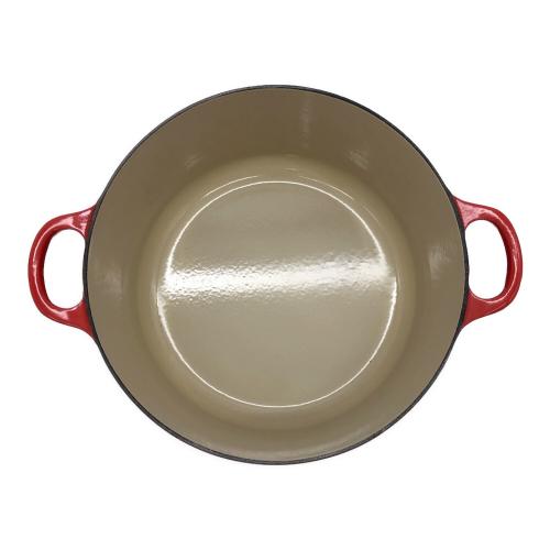 LE CREUSET (ルクルーゼ) 両手鍋 SIZE 26cm レッド ココット・ロンド
