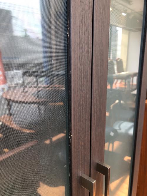 食器棚 ブラウン 2枚扉 引き出し付