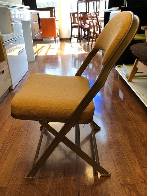 clarin (クラリン) 折りたたみチェアー ベージュ×ブラウン 77