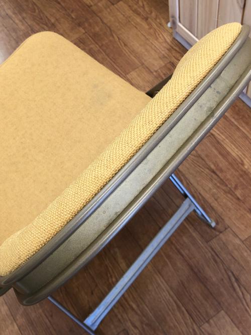 clarin (クラリン) 折りたたみチェアー ベージュ×ブラウン 77