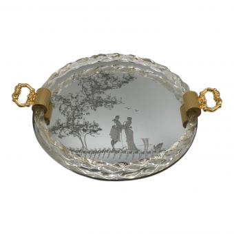 ベネチアンガラスミラートレー