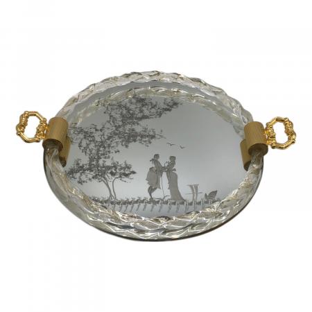 【美品】ベネチアンガラス ミラートレイ 持ち手付き アンティーク調 1038007584758046_01_5070w.jpeg
