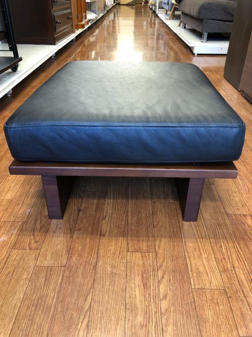 シギヤマ家具 (シギヤマカグ) レザースツール ブラック×ブラウン LEATHER STOOL