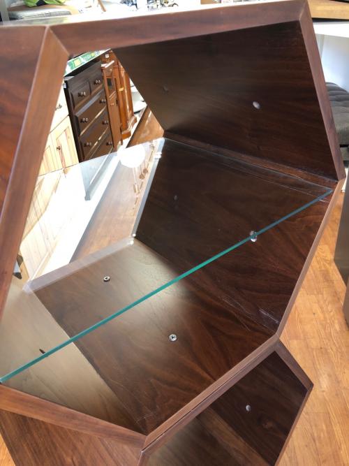 オープンシェルフ ダークブラウン 3点連結