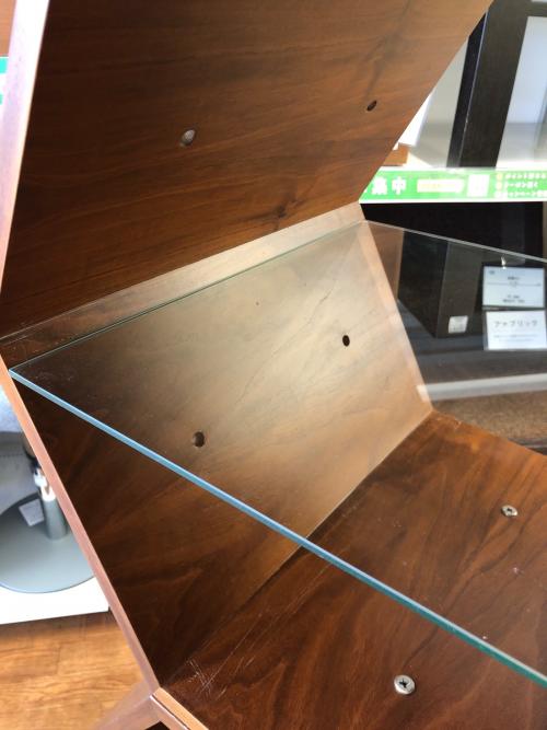 オープンシェルフ ダークブラウン 3点連結