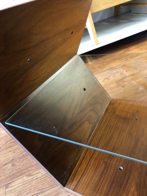 オープンシェルフ ダークブラウン 3点連結