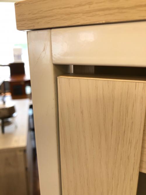 ニトリ レンジラック ナチュラル×ホワイト 263 4枚扉 ファル36