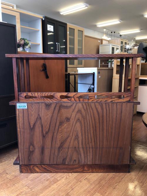 岩屋堂箪笥 茶箪笥 ブラウン 145 2枚扉 引き出し3杯