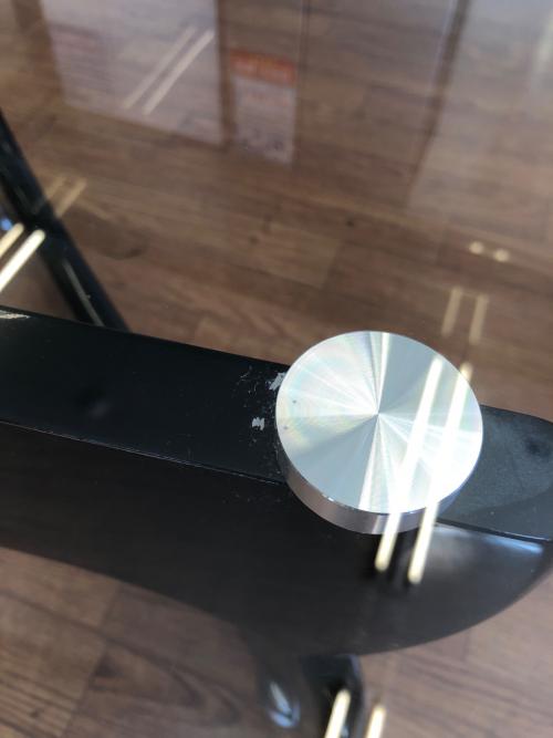 コーヒーテーブル ブラック×クリア イサムノグチ・リプロダクト